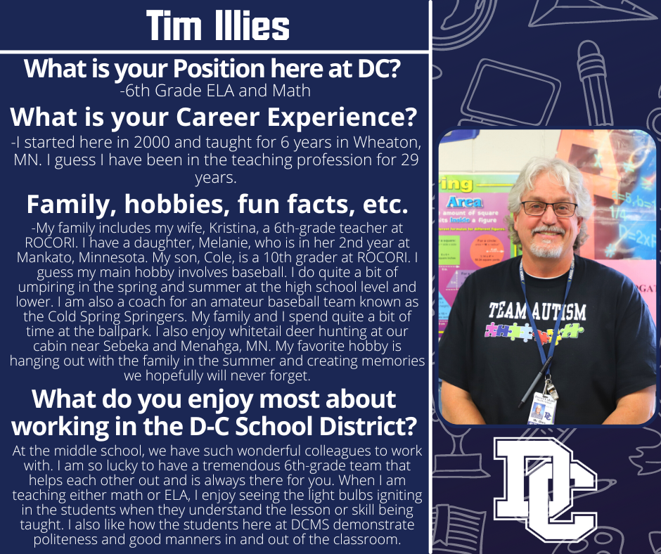This week's Faculty Friday celebrates Mr. Illies